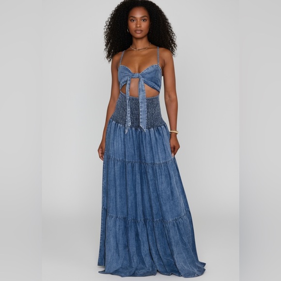 Pants - Blue Denim Jumpsuit